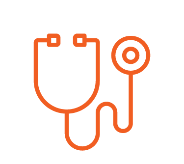 Icon of a stethoscope, Physical Exam (with skin exam) 
