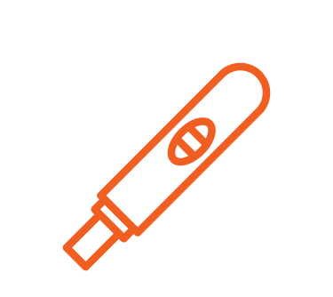 Icon of a dip-stick pregnancy test, Pregnancy Test